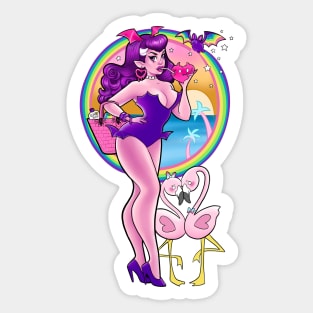 Sunset Vampire Sticker